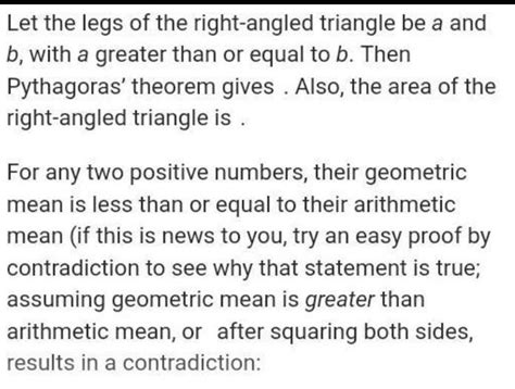 If the hypotenuse of a right triangle is 20 CM. Then what is the ...