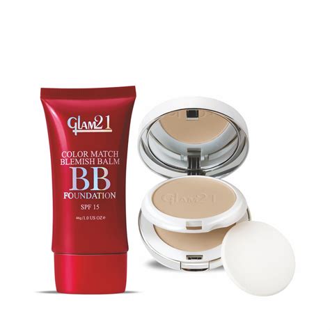 BB Cream Foundation & 2-in-1 HD Compact Powder Combo – Glam21