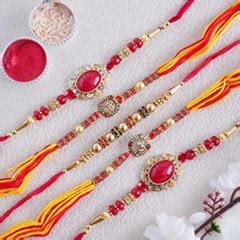 Kundan Rakhi | Buy Kundan Rakhi Online - Rakhi.in