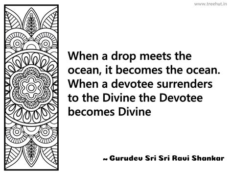 When a drop meets the ocean, it becomes... Inspirational Quote by ...