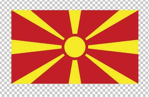 Flag of North Macedonia PNG Image