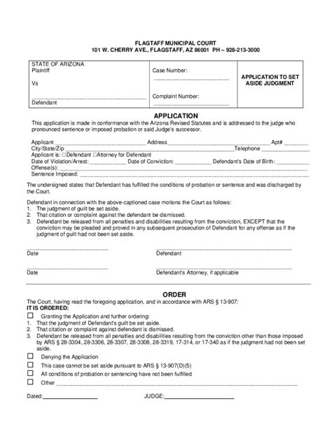 Fillable Online Flagstaff Justice CourtCoconinoFlagstaff Justice ...