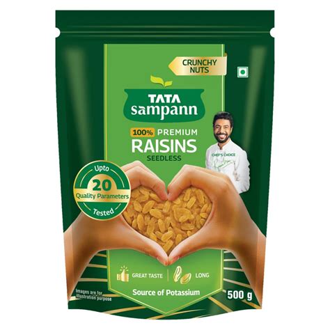Tata Sampann Pure Raisins Seedless Green Raisins/Kishmish