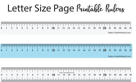 Paper Rulers Printable