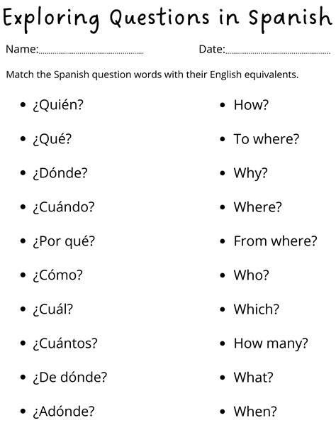 Spanish Worksheets Free Printable | Printable Worksheets