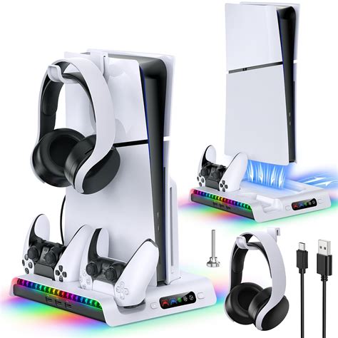 Fastsnail Charging Stand With Cooling Fan For Ps5 Slim Console ...