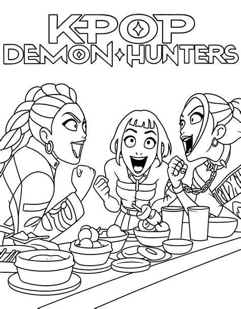 Kpop Demon Hunters coloring pages - ColoringLib