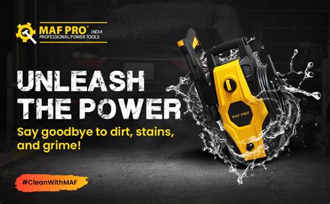 MAF PRO HPW1400W Professional High Pressure Washer with Jet Gun & Foam ...