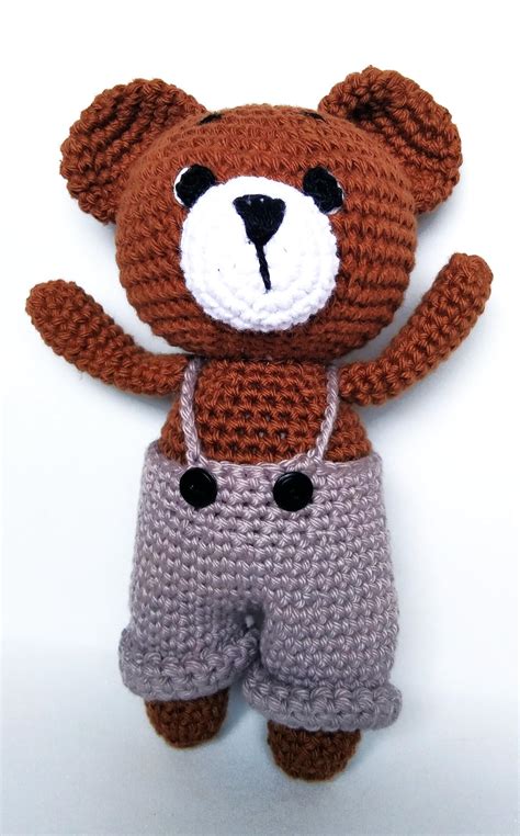 Buy 1MII Sweety Teddy Soft Toy 15 cms high | 100% Cotton Crochet ...