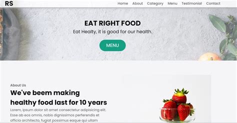 Image result for HTML Code for Food Hotel Website