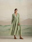 Kiwi Wrap Maxi Dress: Effortless Style in Sage Green