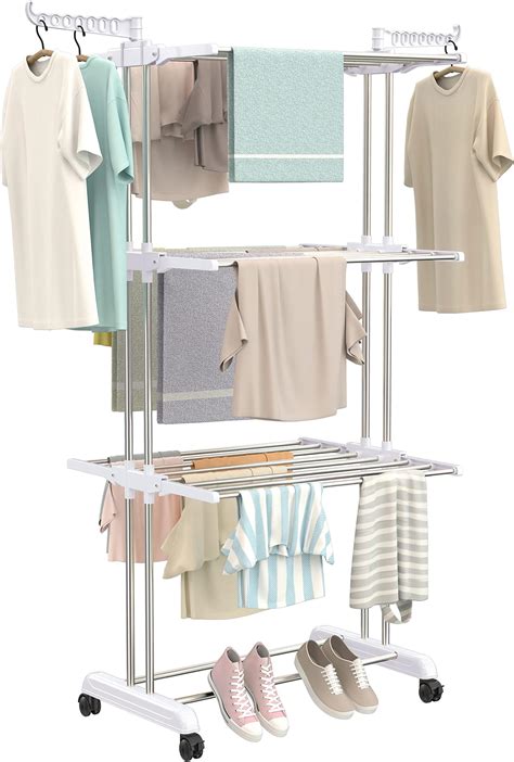 Happer Premium 2 Layer Cloth Drying Stand, Compact Jumbo (Blue) Plastic ...