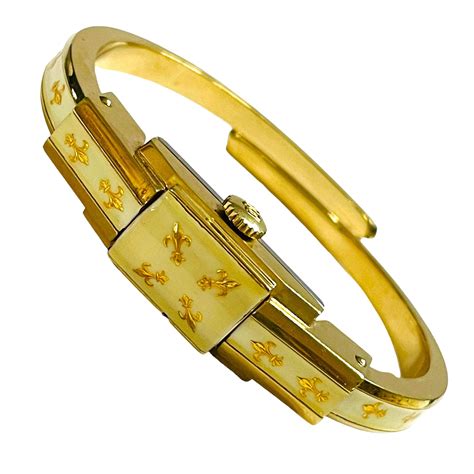 Vintage Ladies 18k Yellow Gold Bucherer Watch at 1stDibs