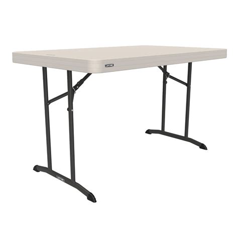 Lifetime 4 Foot Rectangle Folding Table, Indoor/Outdoor Commercial ...