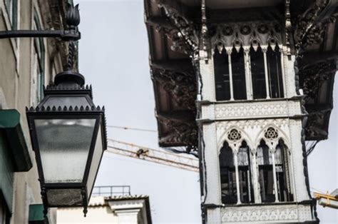The Neo-Gothic Santa Justa lift in Lisbon, inaugurated by royalty in ...