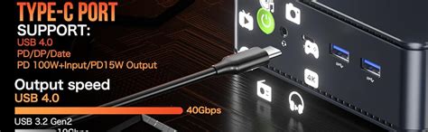 Gmktec M5 Gaming Mini Pc, Dual Lan 2.5G Desktop Computer Windows 11 Pro ...