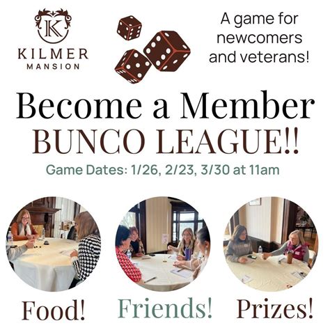 Bunco at Kilmer Mansion, Kilmer Mansion, Binghamton, 30 March 2025 ...