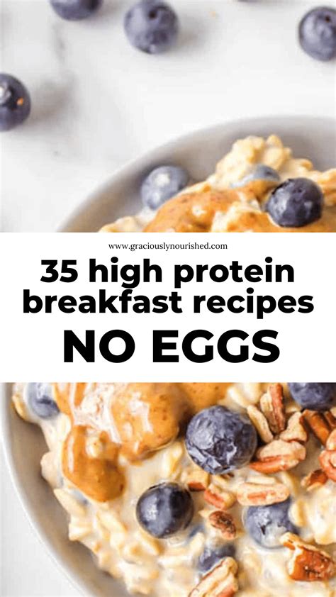 35 High Protein Breakfast Recipes Without Eggs | Protein breakfast ...