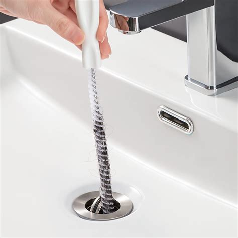 Sink Drain Unblocker Tool Brush, Sink Cleaning Tool Flexible Drain ...