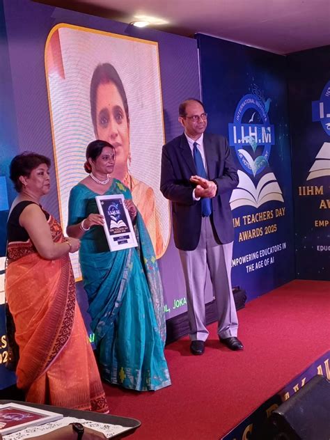 ACHIEVEMENT IN IIHM TEACHERS' DAY AWARDS 2025 - Vivekananda Mission School