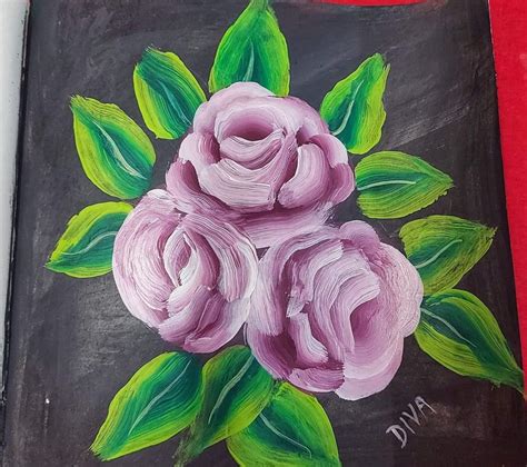 Image result for Acrylic Flower Painting Tutorial