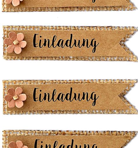 Aufkleber Einladung Hochzeit