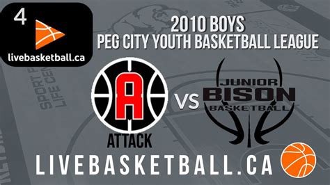 Peg City Youth Basketball League - 2010 Attack Boys vs 2010 Junior Bison Boys