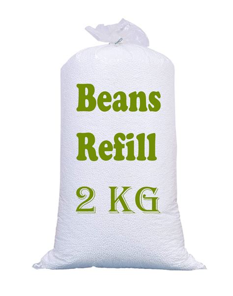 KILSON Premium 2 KG Beans for Bean Bag Refill Filler Filling (2 KG ...