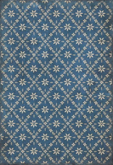 Spicher and Company Vintage Vinyl Floor Cloths Naturalist Floral Area ...