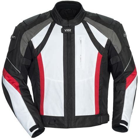 Cortech VRX Motorcycle Jacket White/Black/Red Large : Amazon.in: Car ...