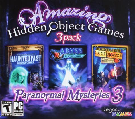 Amazing Hidden Object Games (3 Pack): Paranormal Mysteries - Vol. 3 ...