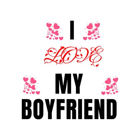 card I love my boyfriend 8817507 Vector Art at Vecteezy