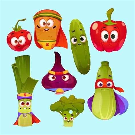 Vegetable cartoon Images - Free Download on Freepik