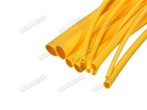 Heat Shrink Sleeve 2 mm Yellow Premium Quality Industrial Grade WOER ...