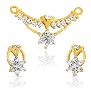 Buy Mahi Gold Plated Magnificent Star Mangalsutra Set of Brass Alloy ...