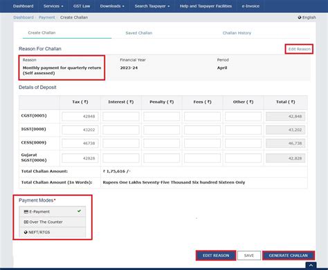 How to Create GST Challan 的图像结果