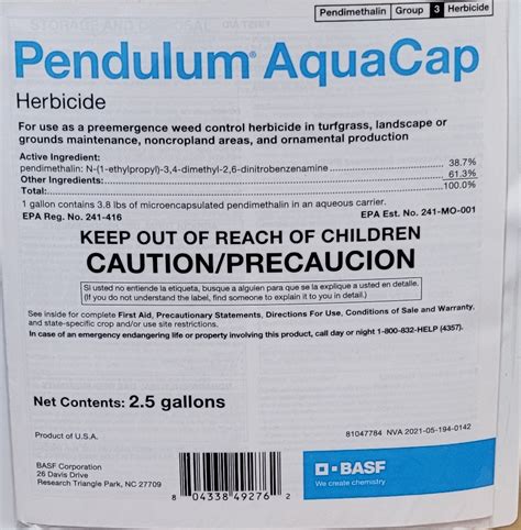 38 pendulum aquacap herbicide label