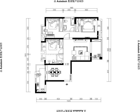现代简约三居室装修90平米-爱空间装修效果图
