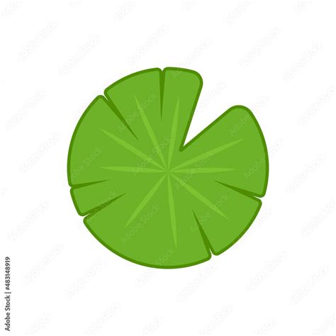 Lily pad icon. Lily cartoon vector on white background. Stock Vector ...