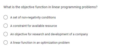 Image result for Linear Programming Objective Function Definition