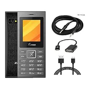Combo of Ziox ZX25 Basic Phone & ShutterBugs OTG Cable & Micro USB ...