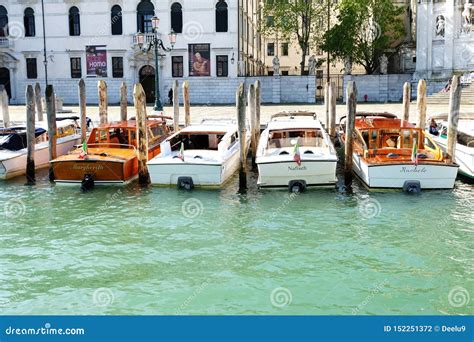 Water Taxis in Venice, Italy Stock Photo - Image of attraction, harbour ...