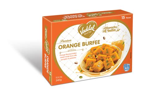 Orange Burfee – Vadilal Quick Treat