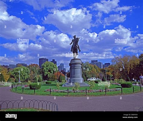 Statue of Paul Revere, Public Gardens, Boston, Massachusetts, United ...
