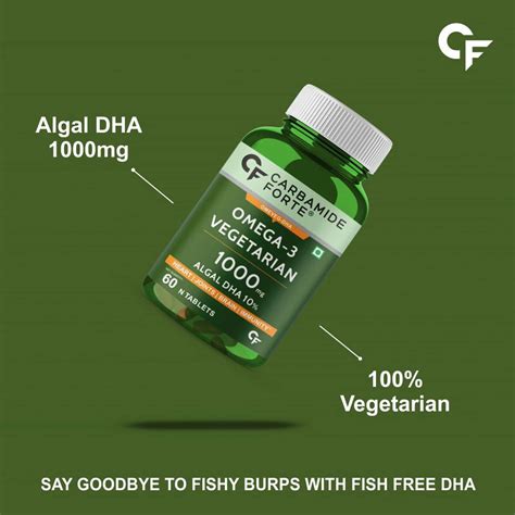 Buy CARBAMIDE FORTE OMEGA 3 1000MG WITH VEG DHA - 60 VEG TABLETS Online ...