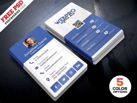 Vertical Business Card Template 的图像结果
