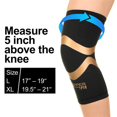 Copper Fit Pro Series Compression Knee Brace Sleeve, Unisex Non-Odor ...
