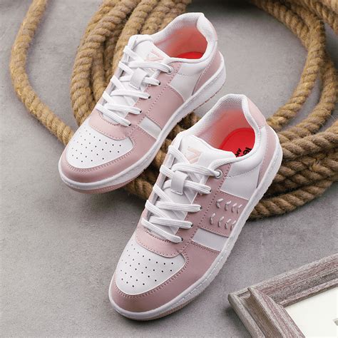 Buy Leap7x Lacing Peach Casual Sneakers For Women NEXTY-2E By Liberty