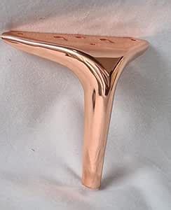 Sofa Leg 6 Inch / 15 Cms Rose Golden Glossy Finish Heavy Model Russian ...