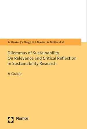 Buy Dilemmas of Sustainability: A Guide Book Online at Low Prices in ...